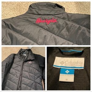Like new Columbia puffer jacket with UGA emblems